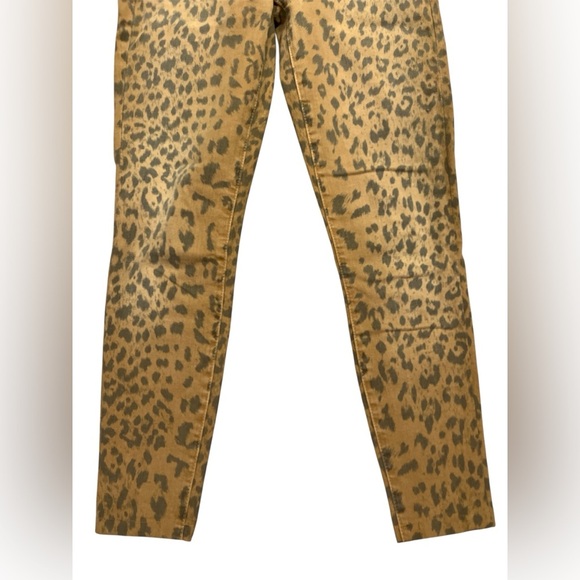 Current/Elliott the stiletto camel leopard  Patterned Jeans size 24 - Picture 3 of 9